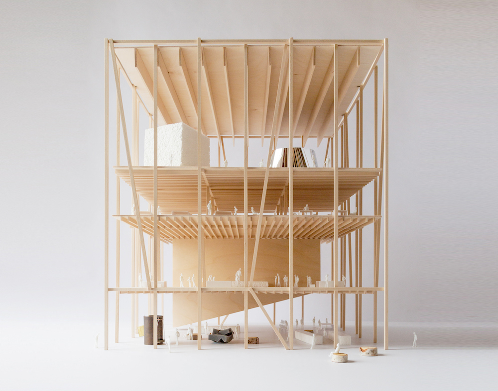 Wood architectural model